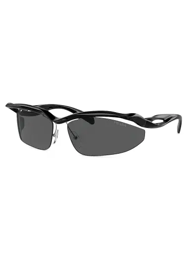 Prada Linea Rossa Men's A25S 71MM Cat-Eye Sunglasses - Black Dark Grey | Thumbnail 1 Prada Linea Rossa Men's A25S 71MM Cat-Eye Sunglasses - Black Dark Grey | Thumbnail 1