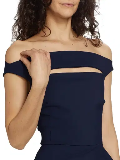 Chiara Boni La Petite Robe Women's Melania Off-The-Shoulder Gown | Thumbnail 6 Chiara Boni La Petite Robe Women's Melania Off-The-Shoulder Gown | Thumbnail 6