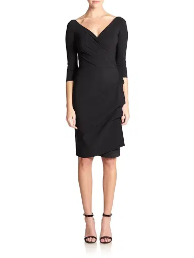 Chiara Boni La Petite Robe Women's Florian Side Ruffle Dress - Red | Thumbnail 2 Chiara Boni La Petite Robe Women's Florian Side Ruffle Dress - Red | Thumbnail 2