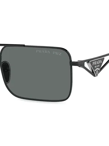 Prada Men's A52S 56MM Rectangular Sunglasses | Thumbnail 3 Prada Men's A52S 56MM Rectangular Sunglasses | Thumbnail 3