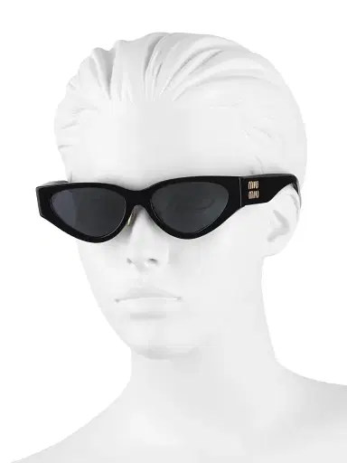 Miu Miu Women's 54MM Cat-Eye Sunglasses - Black Dark Grey | Thumbnail 4 Miu Miu Women's 54MM Cat-Eye Sunglasses - Black Dark Grey | Thumbnail 4