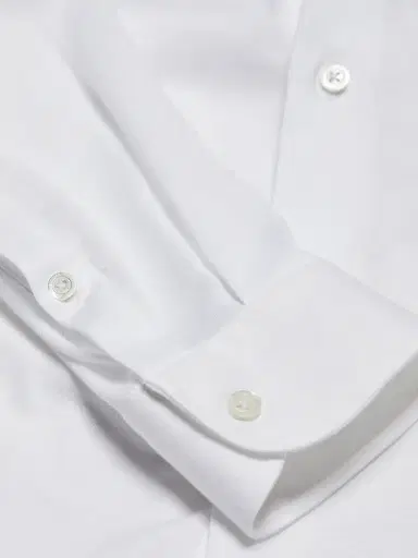 Emporio Armani Men's Cotton Sport Long-Sleeve Shirt - White | Thumbnail 7 Emporio Armani Men's Cotton Sport Long-Sleeve Shirt - White | Thumbnail 7