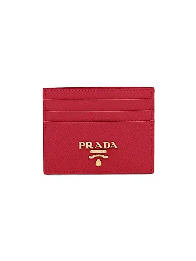 Prada Women's Saffiano Leather Card Holder | Thumbnail 1 Prada Women's Saffiano Leather Card Holder | Thumbnail 1