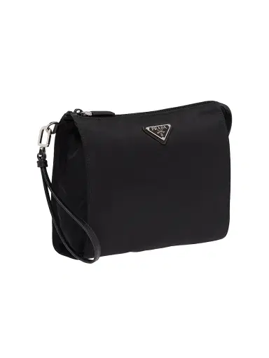 Prada Men's Re-Nylon and Saffiano Leather Necessaire - Black 0 | Thumbnail 2 Prada Men's Re-Nylon and Saffiano Leather Necessaire - Black 0 | Thumbnail 2