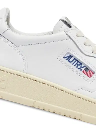 Autry Women's Medalist Leather Low-Top Sneakers - White - Size 7 | Thumbnail 6 Autry Women's Medalist Leather Low-Top Sneakers - White - Size 7 | Thumbnail 6