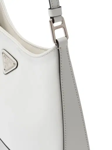 Prada Women's Cleo Brushed Leather Shoulder Bag - White | Thumbnail 6 Prada Women's Cleo Brushed Leather Shoulder Bag - White | Thumbnail 6