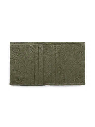 Prada Men's Saffiano Leather Wallet - Olive Green | Thumbnail 3 Prada Men's Saffiano Leather Wallet - Olive Green | Thumbnail 3