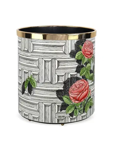 Fornasetti Rose Musciarabia Waste Basket | Thumbnail 2 Fornasetti Rose Musciarabia Waste Basket | Thumbnail 2