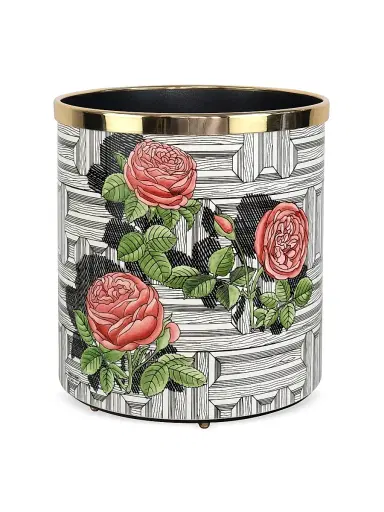 Fornasetti Rose Musciarabia Waste Basket | Thumbnail 1 Fornasetti Rose Musciarabia Waste Basket | Thumbnail 1
