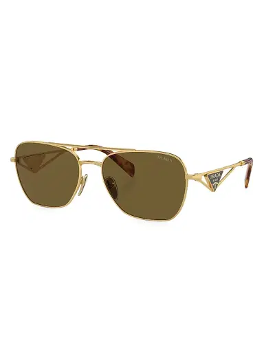Prada Women's 59MM Navigator Sunglasses - Gold | Thumbnail 2 Prada Women's 59MM Navigator Sunglasses - Gold | Thumbnail 2