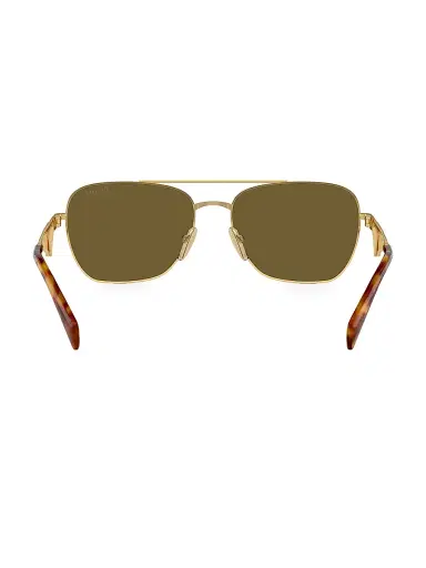 Prada Women's 59MM Navigator Sunglasses - Gold | Thumbnail 5 Prada Women's 59MM Navigator Sunglasses - Gold | Thumbnail 5