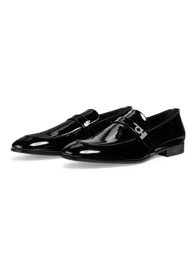 FERRAGAMO Men's Deal Patent Leather Loafers - Nero | Thumbnail 1 FERRAGAMO Men's Deal Patent Leather Loafers - Nero | Thumbnail 1