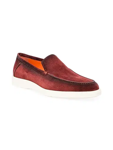 Santoni Men's Detroit Suede Loafers | Thumbnail 2 Santoni Men's Detroit Suede Loafers | Thumbnail 2