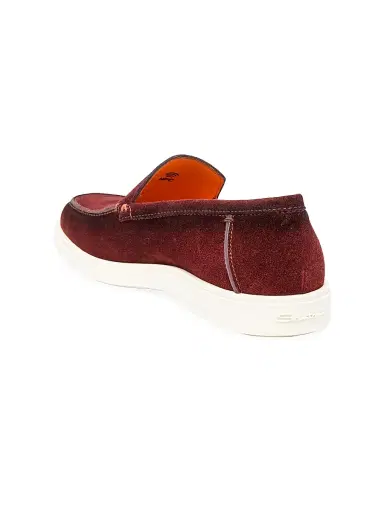 Santoni Men's Detroit Suede Loafers | Thumbnail 4 Santoni Men's Detroit Suede Loafers | Thumbnail 4