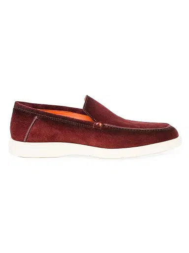 Santoni Men's Detroit Suede Loafers | Thumbnail 1 Santoni Men's Detroit Suede Loafers | Thumbnail 1