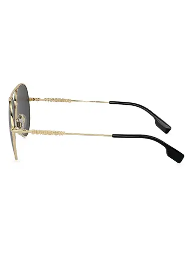 Burberry Women's 58MM Pilot Sunglasses - Light Gold Black | Thumbnail 4 Burberry Women's 58MM Pilot Sunglasses - Light Gold Black | Thumbnail 4