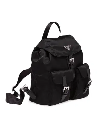 Prada Women's Small Re-Nylon Backpack - Beige | Thumbnail 14 Prada Women's Small Re-Nylon Backpack - Beige | Thumbnail 14