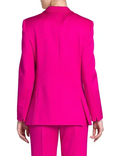 Giorgio Armani Women's Wool Tuxedo Blazer - Pink | Thumbnail 5 Giorgio Armani Women's Wool Tuxedo Blazer - Pink | Thumbnail 5