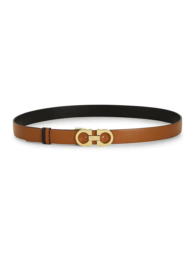 Women's Gancini Adjustable Cut-to-Size Reversible Leather Belt - Sella Women's Gancini Adjustable Cut-to-Size Reversible Leather Belt - Sella