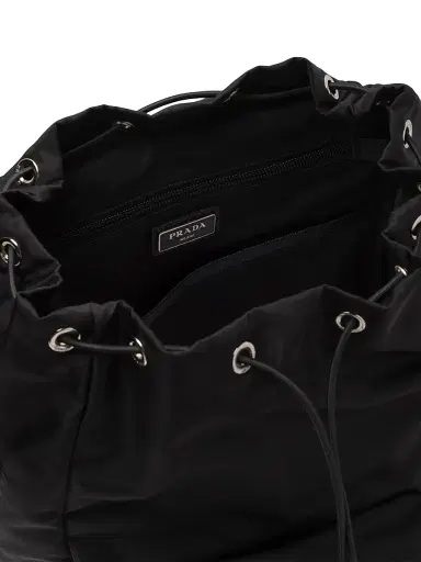 Prada Men's Re-Nylon and Saffiano Leather Backpack - Black | Thumbnail 5 Prada Men's Re-Nylon and Saffiano Leather Backpack - Black | Thumbnail 5