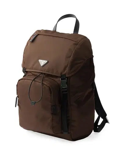 Prada Men's Re-Nylon and Saffiano Leather Backpack - Black | Thumbnail 9 Prada Men's Re-Nylon and Saffiano Leather Backpack - Black | Thumbnail 9