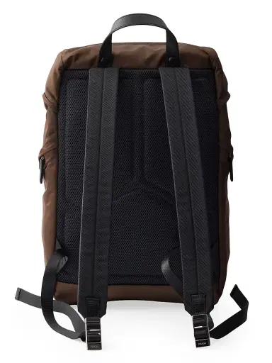 Prada Men's Re-Nylon and Saffiano Leather Backpack - Black | Thumbnail 10 Prada Men's Re-Nylon and Saffiano Leather Backpack - Black | Thumbnail 10