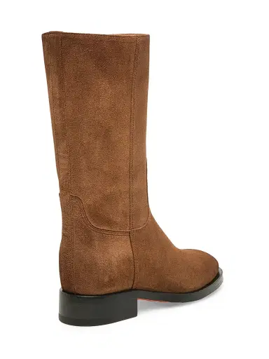 Santoni Women's Fleeces Suede Mid-Calf Boots - Cognac - Size 11 | Thumbnail 3 Santoni Women's Fleeces Suede Mid-Calf Boots - Cognac - Size 11 | Thumbnail 3