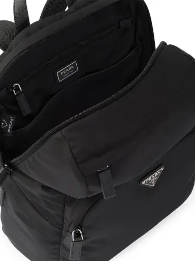 Prada Men's Re-Nylon and Saffiano Leather Backpack - Black - Size 0 | Thumbnail 5 Prada Men's Re-Nylon and Saffiano Leather Backpack - Black - Size 0 | Thumbnail 5