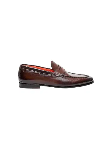 Santoni Men's Leather Penny Loafers | Thumbnail 1 Santoni Men's Leather Penny Loafers | Thumbnail 1