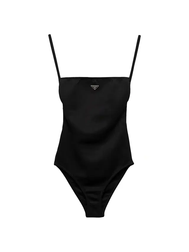 Women's Interlock Knit One-Piece Swimsuit - Black Women's Interlock Knit One-Piece Swimsuit - Black