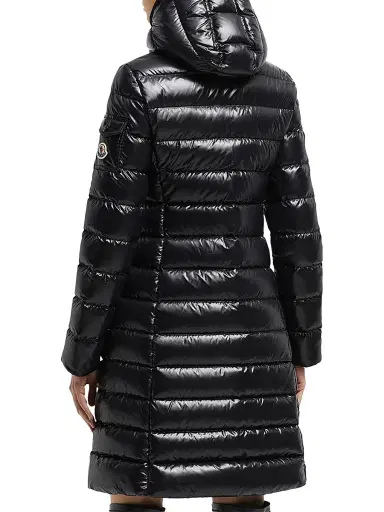 Moncler Women's Moka Long Down Puffer Coat - Black | Thumbnail 3 Moncler Women's Moka Long Down Puffer Coat - Black | Thumbnail 3
