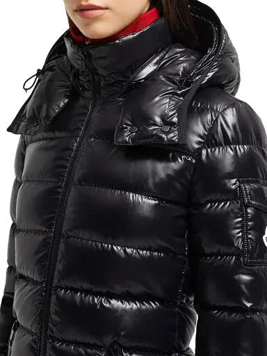 Moncler Women's Moka Long Down Puffer Coat - Black | Thumbnail 4 Moncler Women's Moka Long Down Puffer Coat - Black | Thumbnail 4