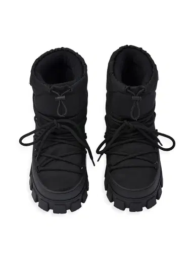 Prada Women's Re-Nylon Gabardine Apres-Ski Boots - Black | Thumbnail 2 Prada Women's Re-Nylon Gabardine Apres-Ski Boots - Black | Thumbnail 2