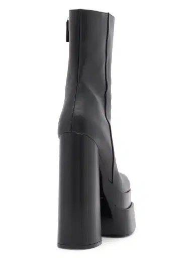 Versace Women's Medusa Aevitas Leather Platform Booties - Black | Thumbnail 2 Versace Women's Medusa Aevitas Leather Platform Booties - Black | Thumbnail 2