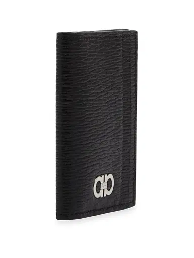 Ferragamo Men's Revival Gancini Logo Card Case | Thumbnail 3 Ferragamo Men's Revival Gancini Logo Card Case | Thumbnail 3
