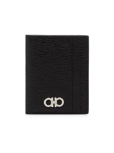 Ferragamo Men's Revival Gancini Logo Card Case | Thumbnail 1 Ferragamo Men's Revival Gancini Logo Card Case | Thumbnail 1