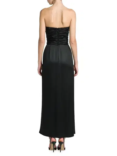 Giorgio Armani Women's Strapless Gathered Silk Gown - Printed | Thumbnail 5 Giorgio Armani Women's Strapless Gathered Silk Gown - Printed | Thumbnail 5