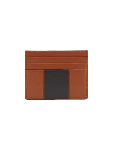 FERRAGAMO Men's Florence Leather Card Holder - New Cognac Nero | Thumbnail 3 FERRAGAMO Men's Florence Leather Card Holder - New Cognac Nero | Thumbnail 3