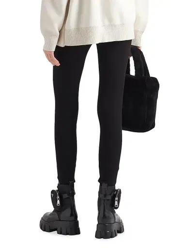 Prada Women's Viscose and Wool Leggings - Black | Thumbnail 5 Prada Women's Viscose and Wool Leggings - Black | Thumbnail 5