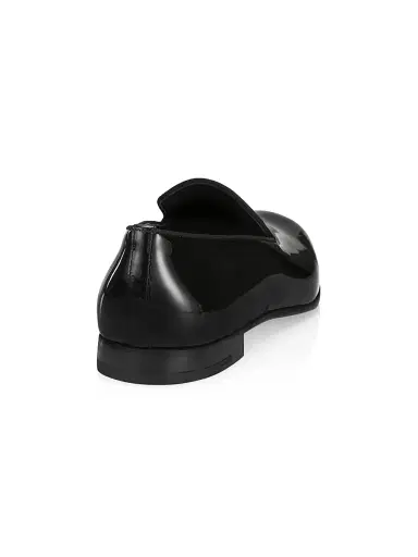 Giorgio Armani Men's Patent Leather Loafers - Black | Thumbnail 3 Giorgio Armani Men's Patent Leather Loafers - Black | Thumbnail 3