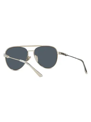 Prada Men's 57MM Metal Pilot Sunglasses - Dark Grey | Thumbnail 4 Prada Men's 57MM Metal Pilot Sunglasses - Dark Grey | Thumbnail 4