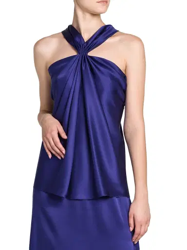 Giorgio Armani Women's Halterneck Silk Blouse | Thumbnail 3 Giorgio Armani Women's Halterneck Silk Blouse | Thumbnail 3