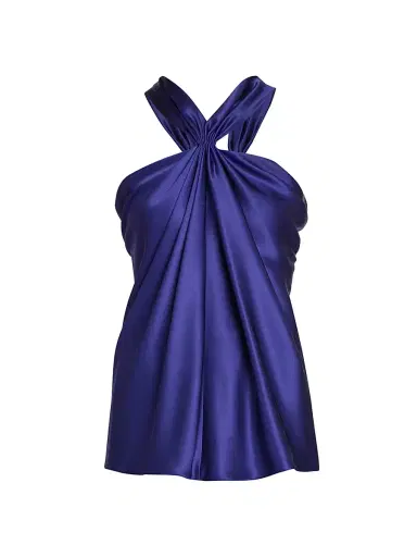 Giorgio Armani Women's Halterneck Silk Blouse | Thumbnail 1 Giorgio Armani Women's Halterneck Silk Blouse | Thumbnail 1