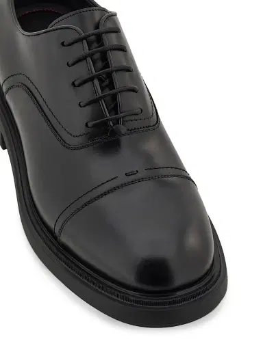 FERRAGAMO Men's Camden Leather Lace-Up Shoes - Nero | Thumbnail 5 FERRAGAMO Men's Camden Leather Lace-Up Shoes - Nero | Thumbnail 5