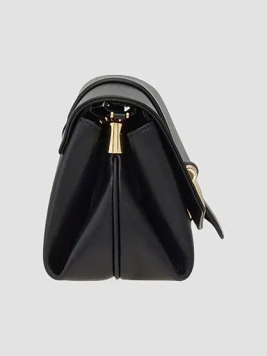 Ferragamo Women's New Line Small Leather Shoulder Bag - Nero | Thumbnail 2 Ferragamo Women's New Line Small Leather Shoulder Bag - Nero | Thumbnail 2