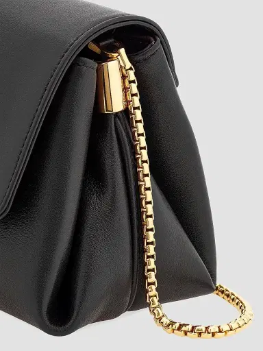 Ferragamo Women's New Line Small Leather Shoulder Bag - Nero | Thumbnail 7 Ferragamo Women's New Line Small Leather Shoulder Bag - Nero | Thumbnail 7