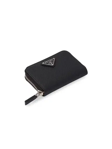 Prada Men's Saffiano Coin Purse - Black - Size 0 | Thumbnail 2 Prada Men's Saffiano Coin Purse - Black - Size 0 | Thumbnail 2