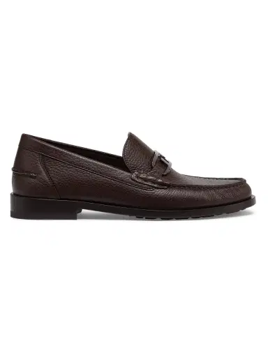 Fendi Men's O'Lock Leather Loafers - Dark Brown | Thumbnail 5 Fendi Men's O'Lock Leather Loafers - Dark Brown | Thumbnail 5