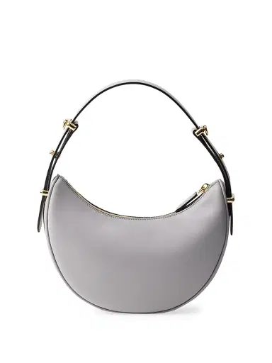 Prada Women's Arqué Leather Shoulder Bag - Grey | Thumbnail 3 Prada Women's Arqué Leather Shoulder Bag - Grey | Thumbnail 3