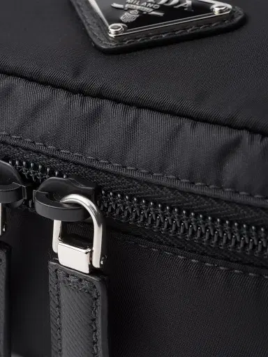 Prada Men's Re-Nylon Zipper Pouch - Black | Thumbnail 5 Prada Men's Re-Nylon Zipper Pouch - Black | Thumbnail 5